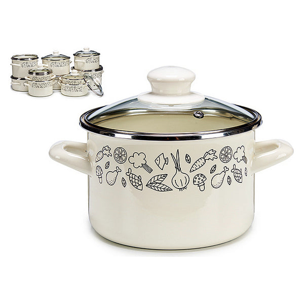 Marmite avec couvercle Verre (0.006 L) (23,7 x 15,8 x 17,7 cm)