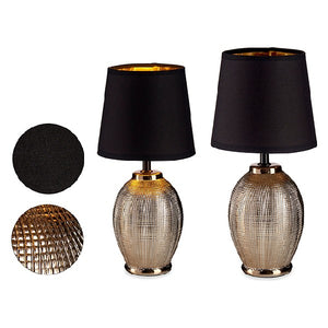 Lampe de bureau Noir/Argenté Avec relief (18 x 37,5 x 18 cm)