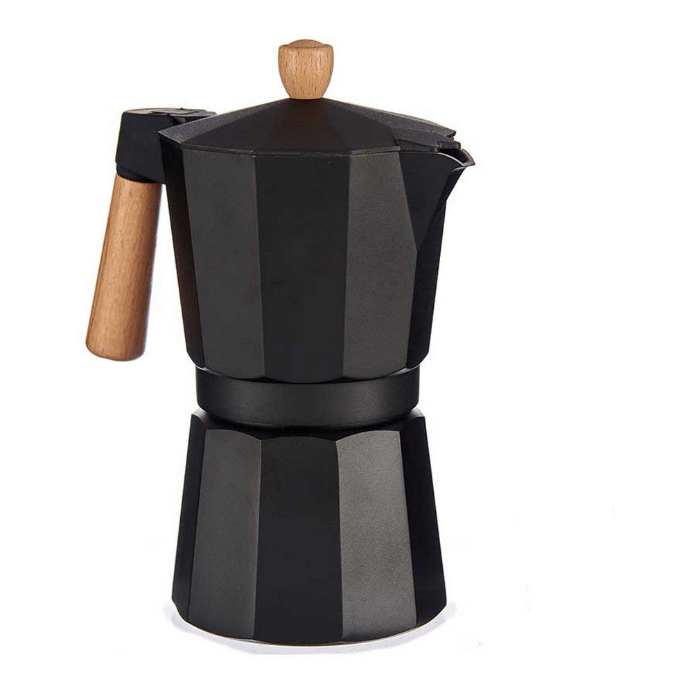 Cafetière Italienne 9 Tasses Bois Aluminium