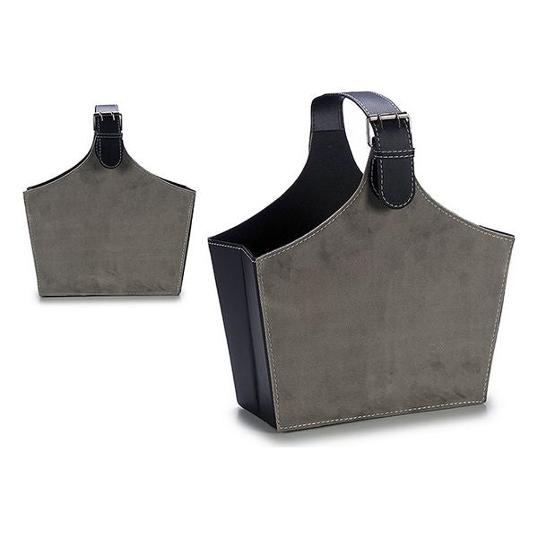 Porte-revues Gris Velours (15 x 36 x 34 cm)