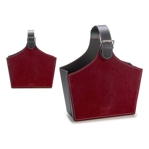 Porte-revues Velours Bordeaux (15 x 36 x 34 cm)