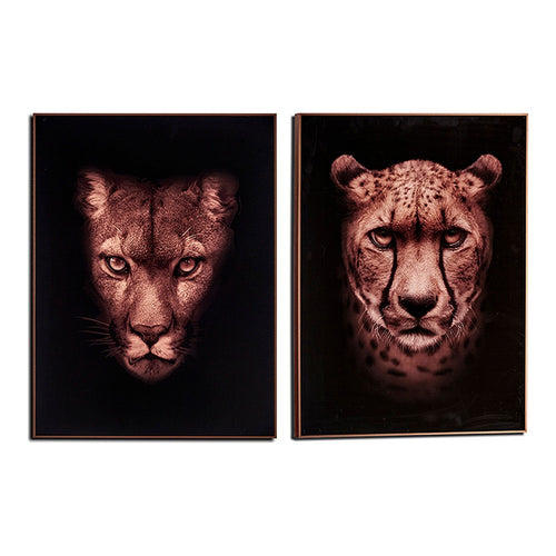 Cadre Buffalo - Gorilla Puma Léopard MDF (3 x 81,3 x 61,3 cm)