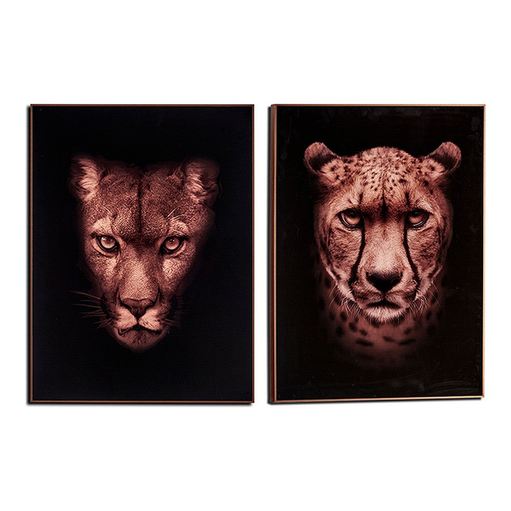 Cadre Buffalo - Gorilla Puma Léopard MDF (3 x 81,3 x 61,3 cm)