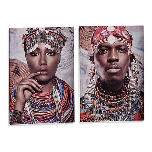 Cadre Africain (2 pcs) (50 x 1,5 x 70 cm)