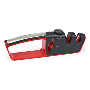Affûteuse de couteaux et de ciseaux Quttin Noir Rouge (25,6 x 4 x 7,9 cm)