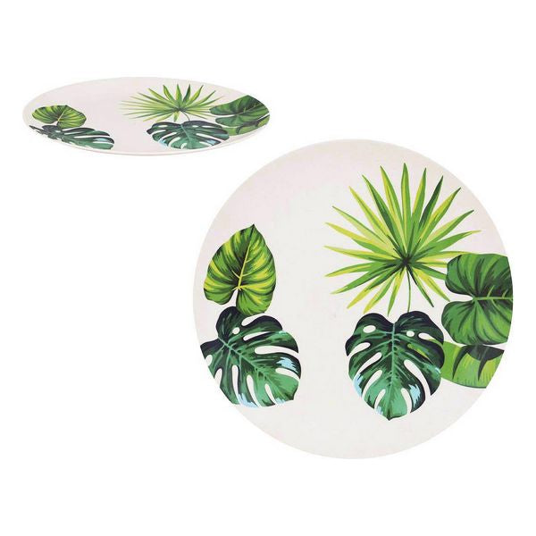 Assiette Privilege Bambou Blanc Vert