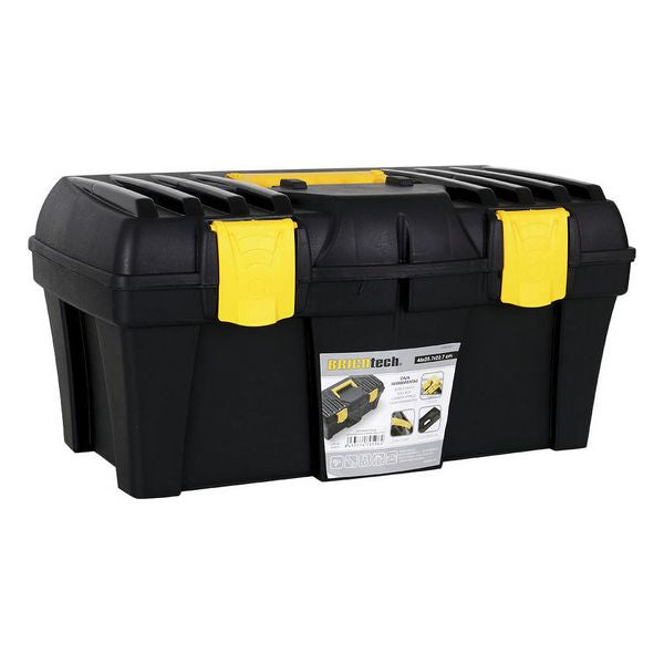 Boîte à outils Bricotech Noir Jaune (46 X 25,7 x 22,7 cm)