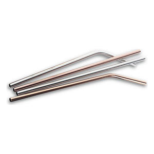 Pailles réutilisables Quttin Acier inoxydable (4 Uds)