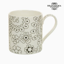 Charger l&#39;image dans la galerie, Tasse Porcelaine Noir Beige - Collection Kitchen&#39;s Deco