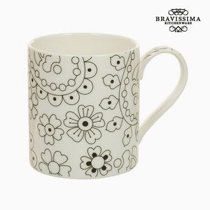 Tasse Porcelaine Noir Beige - Collection Kitchen's Deco