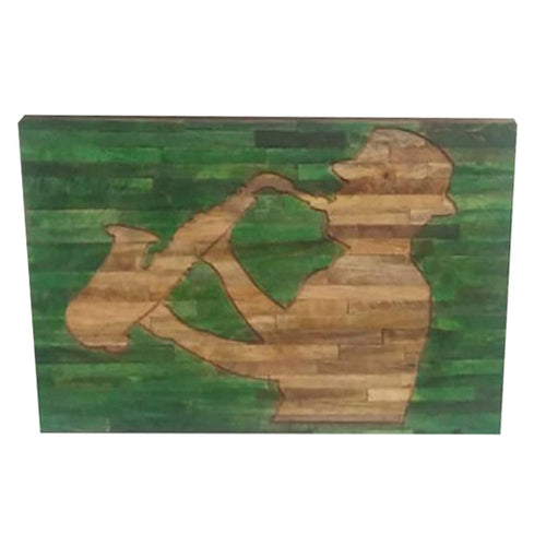 Toile Musician Bois de manguier (60 x 3 x 40 cm)