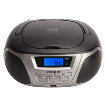 Charger l&#39;image dans la galerie, Radio CD Aiwa BBTU300BK    5W Argenté Noir