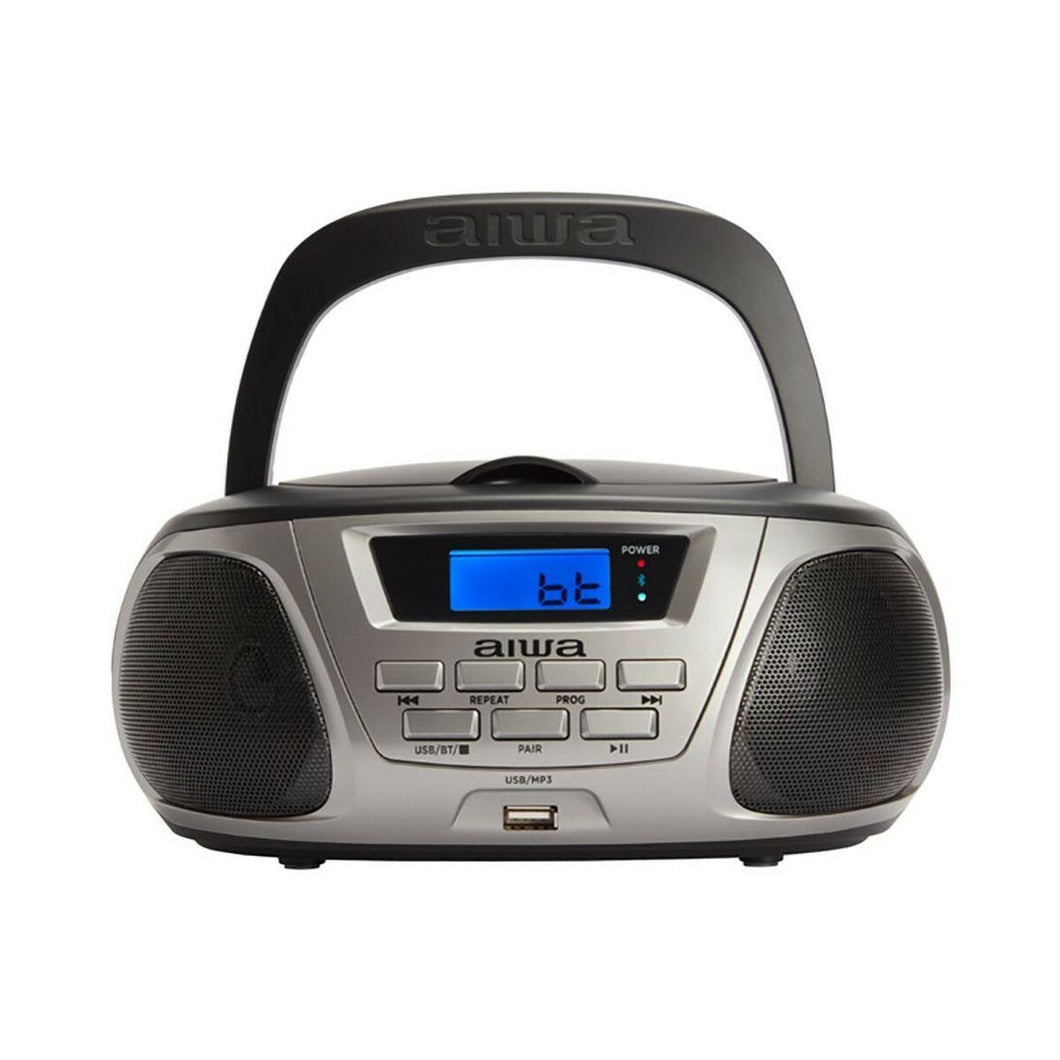 Radio CD Aiwa BBTU300BK    5W Argenté Noir