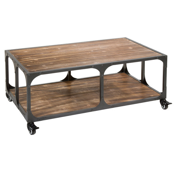 Table Basse industrial (99,5 x 60,5 x 39,5 cm) by Craftenwood