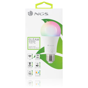 Ampoule à Puce NGS Gleam727C RGB LED E27 7W