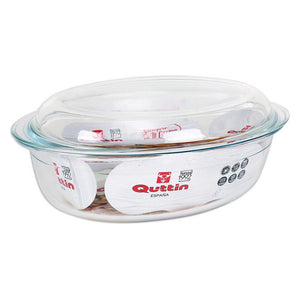 Casserole avec Couvercle en Verre Quttin 3,3 + 1,1 L Verre