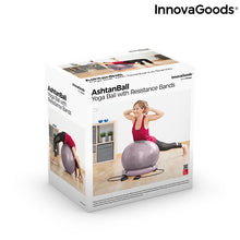 Charger l&#39;image dans la galerie, Ballon de yoga avec anneau de stabilité et bandes de résistance Ashtanball InnovaGoods