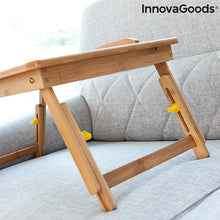 Charger l&#39;image dans la galerie, Table pliante d&#39;appoint en bambou Lapwood InnovaGoods