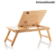 Charger l&#39;image dans la galerie, Table pliante d&#39;appoint en bambou Lapwood InnovaGoods