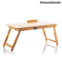 Charger l&#39;image dans la galerie, Table pliante d&#39;appoint en bambou Lapwood InnovaGoods