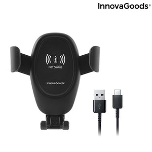 Support pour téléphone portable avec chargeur de voiture sans fil Wolder InnovaGoods