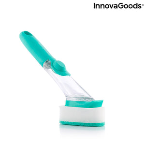 Brosse à récurer avec manche et distributeur de savon Cleasy InnovaGoods