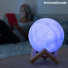 Charger l&#39;image dans la galerie, Lampe LED Rechargeable Lune Moondy InnovaGoods