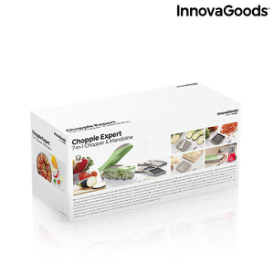 Coupe-Légumes, Râpe et Mandoline avec Recettes et Accessoires 7 en 1 Choppie Expert InnovaGoods