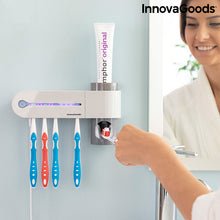 Charger l&#39;image dans la galerie, Stérilisateur Brosse à Dents UV avec Support et Distributeur de Dentifrice Smiluv InnovaGoods