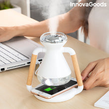 Charger l&#39;image dans la galerie, Humidificateur Diffuseur d&#39;Arômes et Chargeur Sans Fil 3 en 1 Misvolt InnovaGoods