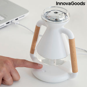 Humidificateur Diffuseur d'Arômes et Chargeur Sans Fil 3 en 1 Misvolt InnovaGoods