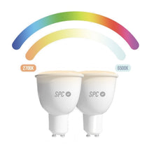 Charger l&#39;image dans la galerie, Ampoule à Puce SPC AURA450 RGB GU10 WiFi 5,5W