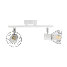 Charger l&#39;image dans la galerie, Suspension Ledkia Saban 2 Blanc 25 W (390x150x85 mm)