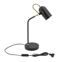 Charger l&#39;image dans la galerie, Lampe de bureau Ledkia Cano  Noir Aluminium