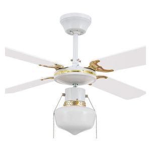 Ventilateur de Plafond avec Lumière Techbrey Havoc 50W Blanc