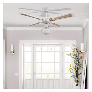 Ventilateur de Plafond avec Lumière Techbrey Havoc 50W Blanc