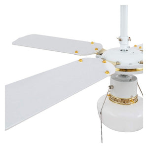 Ventilateur de Plafond avec Lumière Techbrey Havoc 50W Blanc