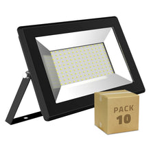 Charger l'image dans la galerie, Projecteur LED Ledkia Solid (10 uds) 100W 100 W 10000 Lm (Blanc neutre 4000K)