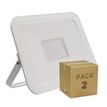 Charger l&#39;image dans la galerie, Projecteur Ledkia Blanc A+ 50 W 5000 Lm (Blanc froid 6500K) (2 uds)
