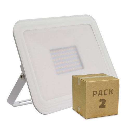 Projecteur Ledkia Blanc A+ 50 W 5000 Lm (Blanc froid 6500K) (2 uds)