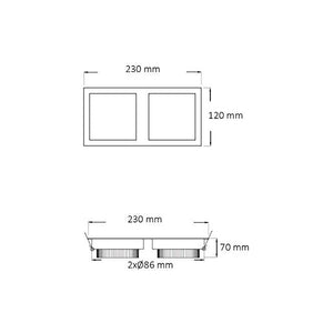 Lumière Downlight LED Ledkia A+ 10 W 900 Lm (Blanc froid 6000K - 6500K)