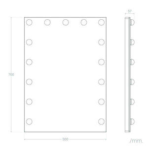 Miroir LED Ledkia Essauira 24 W 240LM (700x500x57 mm)