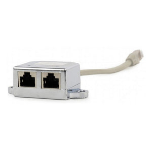 Adaptateur Coupleur Ethernet LAN vers 2 x RJ45 GEMBIRD NCA-SP-02 (15 m)