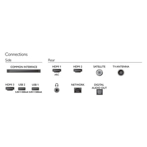 TV intelligente Philips 32PFS6805/12 32" Full HD LED WiFi 32" Full HD LED