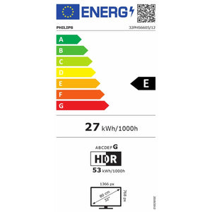 TV intelligente Philips 32PHS6605/12 32" HD LED WIFI 32" HD LED