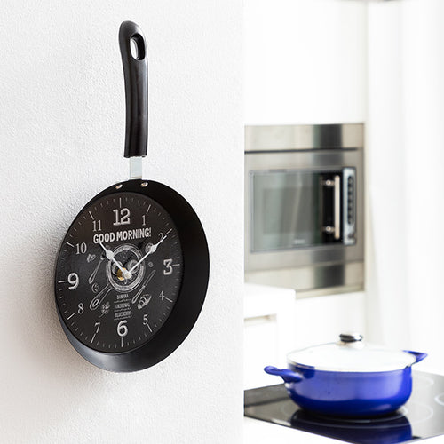 Horloge Murale Poêle Bistro