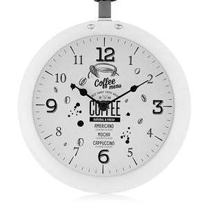 Horloge Murale Poêle Bistro