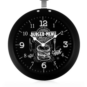 Horloge Murale Poêle Bistro