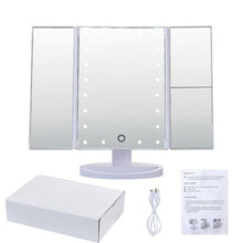 Charger l&#39;image dans la galerie, Miroir Grossissant avec LED (1x/2x/3x) Blanc (Refurbished A+)