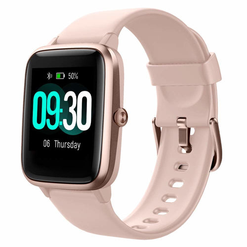 Smartwatch avec Podomètre Montre Rose Android (Reconditionné A+)